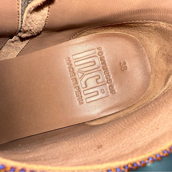 Fortress of Inca Ankle Boots Booties-Multicolor Canvas-Made in Peru-US Size 8 - Picture 10 of 10